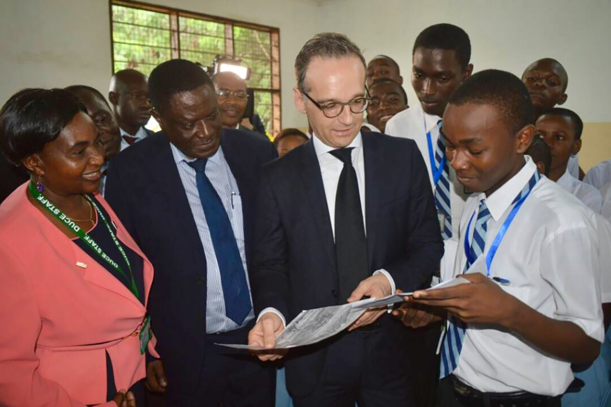 Bundesaußenminister Maas zu Besuch in unserer Partnerschule in Tansania