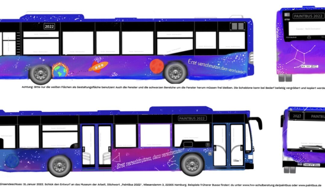 Kunstunterricht: Paint-bus Wettbewerb 2022