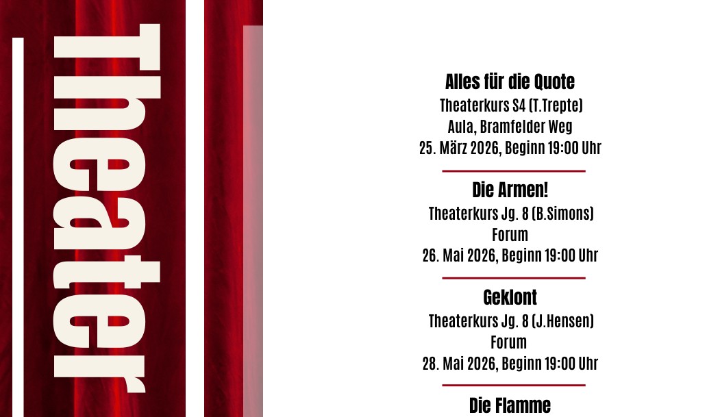 Vorhang auf: Theaterprogramm 2026